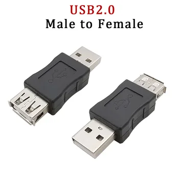 1/2/5 kom. Priključak USB Priključak USB 2.0 Produžni kabel USB 2.0 A muški na USB Ženski Produžni Kabel za Prijenos Podataka USB Kabel Pretvarač F/M Adapter