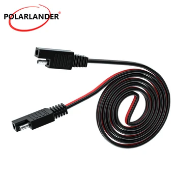 1 M Dvostruki Priključak SAE Kabel Izdržljiva i Čvrsta Crvena Crna PVC + Bakar Za Mobilne Telefone IPAD GPS Navigacija Vozila Motocikli