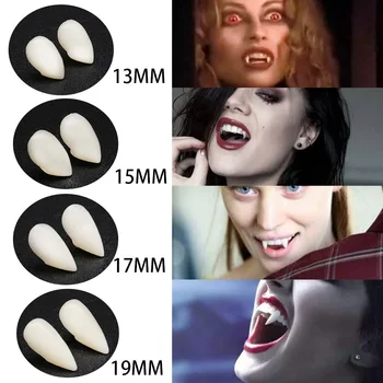 1 par Cosplay Zube Vampir Očnjake Proteza Rekvizite Kostim Za Halloween Rekviziti Lažne Zube Čvrste ljepilo Ljepilo Halloween Šminka Rekvizite