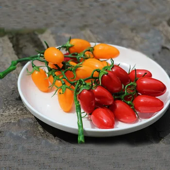 1 vezica 18 cm dužine lažni umjetni cherry rajčice i umjetne cherry rajčice snop lažni имитированные cherry rajčice voće model