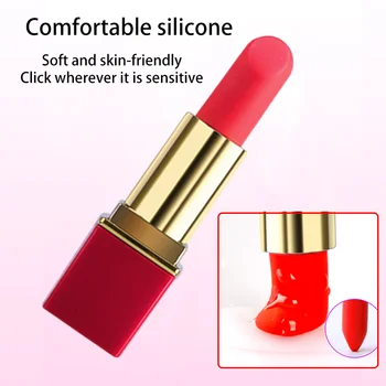10 Brzina Ruž Mini Metak Vibrator Dildo Stimulator Klitorisa USB Punjenje Masaža G-Točke Masturbator Seks Igračaka Za Odrasle Za Žene