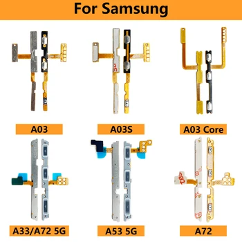 10 Kom. Bočna Tipka za Uključivanje isključivanje zvuka Fleksibilan Kabel za Samsung A03S A03 Core A13 4G A22 A33 A73 A52 a a53 5G A72