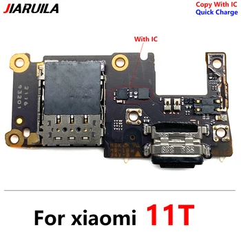 10 Kom. Za Xiaomi Mi 11T USB Dock Punjač Priključak za Punjenje Priključak Fleksibilan Kabel Za Xiaomi Mi 11T Pro Zamjena Podružnica Ploče
