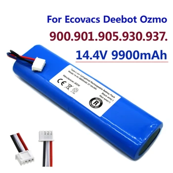 100% Original Baterija 18650 Za Robota Ecovacs Deebot Ozmo 14,4 v 9900 mah Usisavač 900 901 905 930 937 Novo