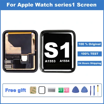 100% Originalni Ekran za Apple Watch Series 1 38 mm 42 mm LCD-zaslon Osjetljiv na Dodir Digitalizator Sklop iwatch A1553 A1554 Zamjena