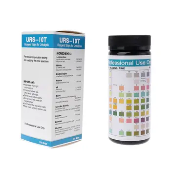 100 traka URS-10T Reagens za analizu urina Trake 10 Parametara Test-trake za analizu urina Лейкоциты, nitriti, уробилиноген, proteina, ph