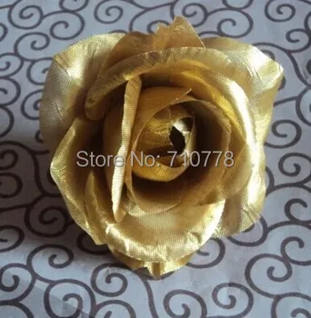 100PC zlato srebro ruža umjetna svila ruža cvijet diy vjenčanje luk cvijet vjenčanje ukras poljubac loptu izrada