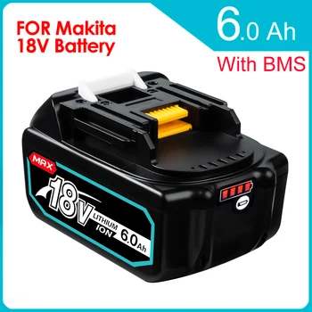 18 6.0 Ah BL1860b Li-ion Punjiva Baterija Za Makita 18 Volt električni alati BL1860 BL1830b BL1850b BL1840 LXT-400 6A