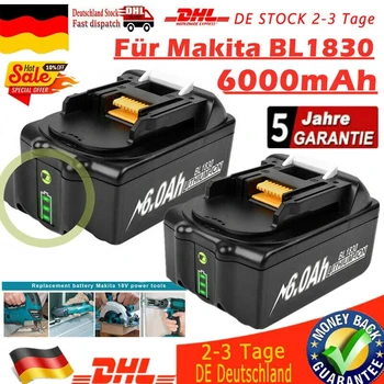 18 6.0 Ah Zamijeniti za Makita BL1860B baterija, Сверхвысокая kapacitet BL1850 BL1850B BL1840 BL1840B BL1830 BL1830B BL1815B Baterija