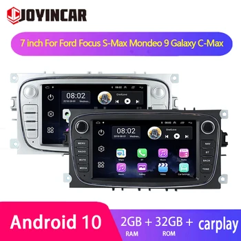 2 Din Android 10 Carplay Uređaj Za Ford Focus S-Max, Mondeo 9 Galaxy C-Max 7 
