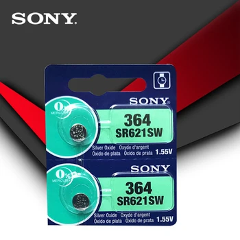 2 komada Sony 100% Original 364 SR621SW V364 SR60 SR621 AG1 Sat Baterija Gumb Novčić Ćelija MADE IN JAPAN