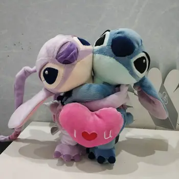 20 cm Lilo i Stitch Pliš Igračke, što drže ljubav Stitch Anđeo Mekana lutka Za Par darova djevojku