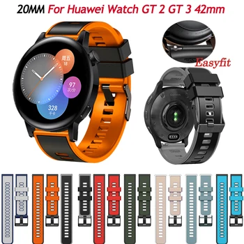 20 mm Silikonske Narukvice Za Satove Remen Za Huawei Watch GT2 GT 2 3 GT Pro 42 43 mm Narukvica Za Pametne Sati Garmin Venu/Venu 2 Plus Correa
