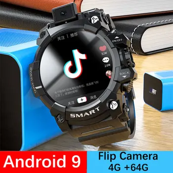2023 Novi 4G Čista Flip-13MP Kamera Smart Satovi Android OS 9 Osoba Gps Smartwatch 64G Ugrađena Memorija 1030 mah Wi-Fi Sim video call Aplikacija za Preuzimanje