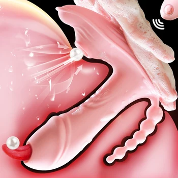 3 U 1 Klitoris Sisa Dildo Vibrator Gaćice za Žene Stimulans Vagine za Odrasle 18 Sex Machine Ženski Masturbator Dojenče Igračka