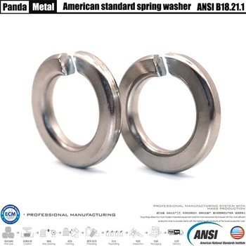 304/316 opružni pranje od nehrđajućeg čelika Američki standard ANSIB 18.21.1 veličina elastične podloške 1/4 5/16 3/8 7/16 1/2 5/8 3/4 7/8 1