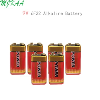 4/6 kom 9 U 6F22 Alkalne Baterije, Laminirane Ugljikove Baterije za Alarm Bežični Mikrofon Bez Žive Dugi vijek trajanja