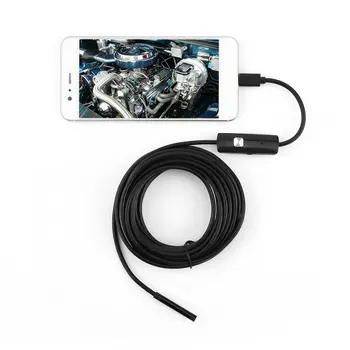 5,5 mm Endoskopska Kamera Fleksibilna Vodootporan IP67 Mikro USB industrijska Endoskopska Kamera za Android Phone PC 6LED Podesiva 5 M 2 M