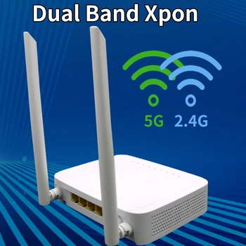 5/6 kom 5G Xpon Onu 100% Originalni dual-band 4GE + 2usb 5G WIFI ONU Gpon/Epon Svjetlovodni modem Terminal FTTH ONT Koristi ruter