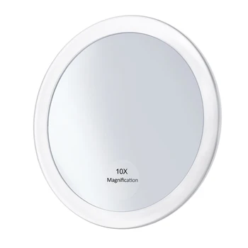 5,9 Inča 10x Povećalo Okruglo Ogledalo Ogledalo Za Šminkanje pregibno klizni Ručni Kozmetičko Ogledalo Kompaktan Ogledalo sa 3 Odojak