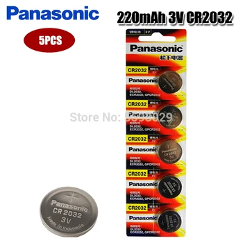5 kom. original firma novost baterija za PANASONIC cr2032 3 gumb ćelije novčić baterije za sat računalo cr 2032 Odgovara Podržava