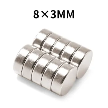 50 kom. jaki Magnet magnetic krpa cijele jaki magnet 8*3 mm super jaki 8x3 mm неодимовый magnetski čelik mali magnet