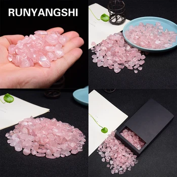 500 g Prirodni kristal ružičasti kvarc, mini-kamen, uzorak minerala, zdrav, može se koristiti za akvarij, kamena, uređenje doma, obrt, 7-9 mm