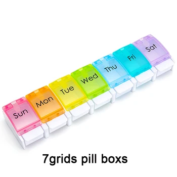 7 Grid Kutija Za Tablete Tjedni Torbica Za Tablete Držač Za Tablete Kutija Za Pohranu Lijekova Kontejner Za Lijekove Organizator Za Tablete Sa Tableta