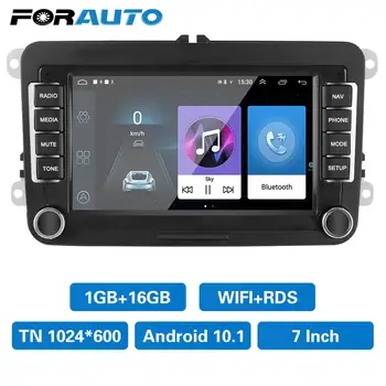 7-inčni Auto-Radio Media Player Android 10,1 WiFi Bluetooth GPS 1G + 16G Za VW/Volkswagen, Seat i Škoda Golf Passat 2 Din