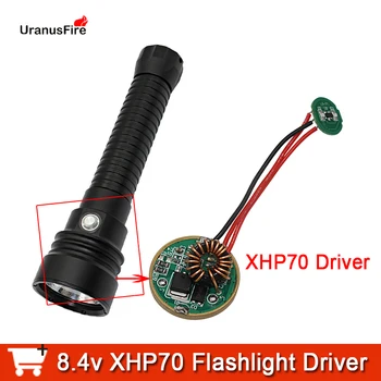 8,4 U XHP70 XHP70.2 Led Driver beskrajno promjenjive Način zatamnjen 1-4A Ronjenje Svjetiljka Snaga Upravljački program za xhp70 Ronjenje Svjetiljku Baklja