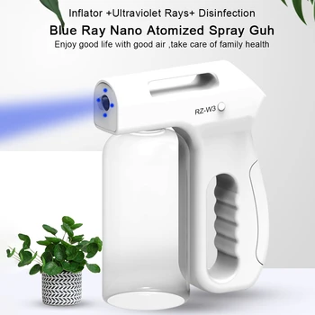 800 ml veliki kapacitet Električni Nano Plavo Svjetlo Parni Sprej Fogger Dezinfekcija Od Zamagljivanja Sprej Pištolj za Prskanje Dezinfekciju Rublja