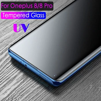 99D Nano Tekuće UV staklo Za OnePlus 7 7T 8 Pro, Zaštitni sloj od Kaljenog stakla Za OnePlus 7Pro, Zaštitna folija s potpuna pokrivenost