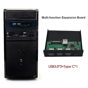 Adapter TYPE-C SD Prednja Ploča Zaštitne Dijelove Kućanskih Računalo USB 3.0 TF za Stolna RAČUNALA 5,25/3,5-inčni Fleksibilni pretinac