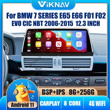 Android 11 Uređaj Za BMW serije 7 E65, E66 F01 F02 2006-2015 EVO CIC NBT GPS Navigacija i DVD Multimedijski Player 2din