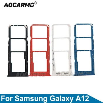 Aocarmo Za Samsung Galaxy A12 Ladicu Za Sim karticu, Držač microSD Utor za kartice Rezervni Dijelovi
