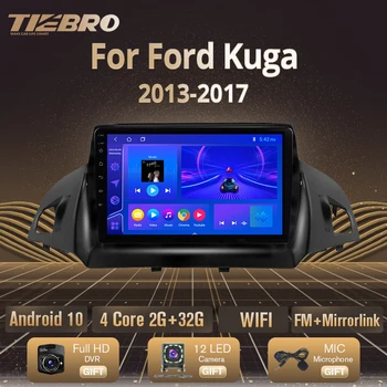 Auto Radio 2 Din Android 10 Za Ford Kuga 2013-2017 Стереоприемник Carplay Авторадио Media Player, Gps Navigacija BT