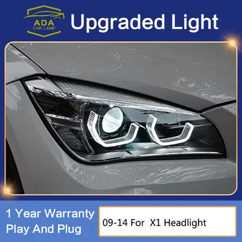 Auto-Stil Glavu Lampa za BMW X1 E84 Svjetla 2009-2014 Nova LED Lampe Angel Eye DRL Led Žmigavac