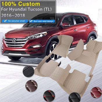Auto-Tepisi Za Hyundai Tucson TL 2016 2017 2018 Tepiha Tepih Vodootporan Tepisi Anti Prljav Tepih Detalji u Unutrašnjosti Auto Oprema