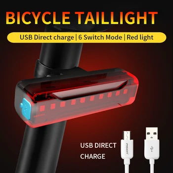 Biciklistička dugo Svjetlo USB Punjiva Biciklistička Stražnje LED Svjetlo Rasvjeta Crvena Ultra Bright Biciklistička Lantern Svjetiljka Svjetiljka Pribor Za Bicikl bi
