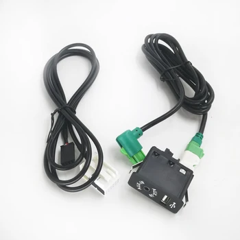 Biurlink USB Aux-in Prekidač Utičnica Ožičenje Kabel AUX USB Adapter Za BMW 3 5 E87 E90 E91 E92 X5