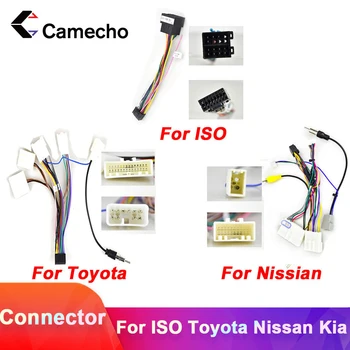 Camecho 2din auto Android Radio Kabel Auto Oprema Kabel Adapter Priključak za Volkswagen ISO Hyundai Kia, Honda, Toyota, Nissan