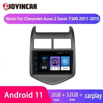 Carplay Android 11 Za Chevrolet Aveo 2 Sonic T300 2011-2015 GPS Auto Radio WiFi Media Player 9 