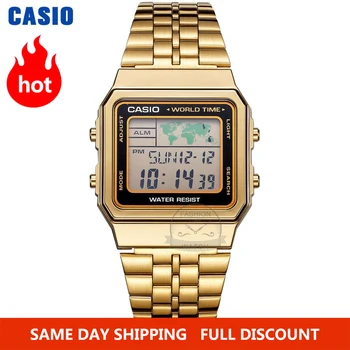 Casio satovi, zlatni sat muški komplet marke luksuznih LED digitalni Vodootporni Kvarc muški Sportski sat vojne Ručni Sat relogio masculino