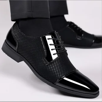 cipele za muškarce; Modne muške modeliranje cipele; Poslovni oxfords Velike veličine; Design Muške Casual cipele od umjetne kože; Muška obuća; zapatos hombre