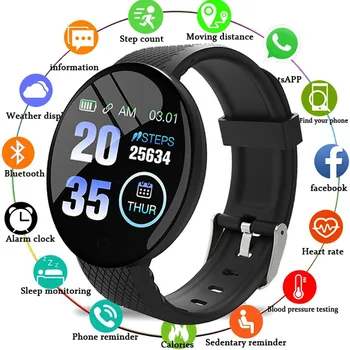 D18 pametna Narukvica u boji cijele screen monitor krvni tlak monitor sna hodanje fitness vježbe pametni Sat