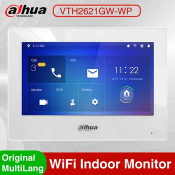 Dahua Originalni višejezično VTH2621GW-WP VTH2621G-WP H. 265 Wi-Fi PoE 7-inčni TFT zaslon Osjetljiv na IP Interni Monitor Zvono na Vratima video interfon