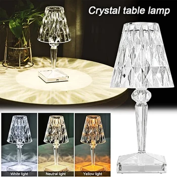 Diamond Lampe za 16 boja, Dodirna Led Lampe za Romantične Kristalna Atmosferske Lampa USB noćno svjetlo za Restoran/Hotel/Home dekor