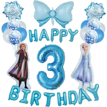 Disney Smrznuto Elsa Ana Princeza Balon Za Tuširanje Djeteta Djeca Rođendan Dekoracija 32 inča Broj Balon Djevojka Poklon Za Rođendan
