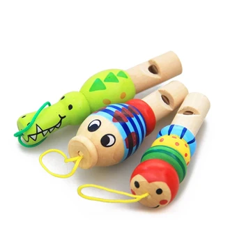 drveni zvižduk u obliku životinja, suveniri za dječju zurke, natrag u školu, personalizirane poklone za tuširanje djeteta, dječje drvene igračke, glazbeni instrument