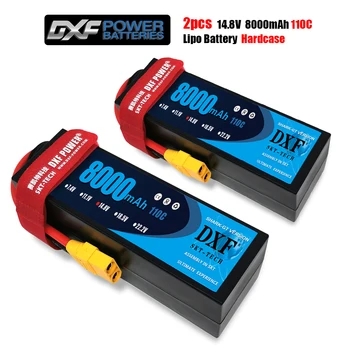 DXF Tvrdi Baterija Lipo 4S 8000 mah 14,8 U 110C/220C Deans/XT60/XT90/EC5/XT150 Priključak za 1/8 1/10 Lud Vučna radio kontrolirani automobil za Offroad